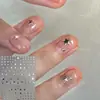 Manicura Ins Niche Estilo Coreano Pegatinas de Manicura Lindas Estrella Pago Tenedor Mini Cuchara Decoración DIY