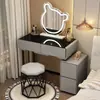 Nuevo tocador retráctil moderno minimalista estilo crema, un artículo imprescindible de alta calidad para dormitorios pequeños y estrechos