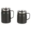 Taza térmica simple de acero inoxidable alto valor de color para niñas con pajita y asa taza de café para oficina taza de vacío venta al por mayor