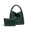 Bolso Tejido a Mano con Textura Perezosa Estilo Coreano, Bolso Tote Vintage de Gran Capacidad, Bolso de Hombro para Viajero, Bolso de Mano para Debajo del Brazo