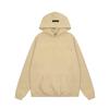 Moletom com Capuz Fog Multi-Thread Forrado com Lã com Estampa de Letra de Silicone 3D Marca Tendência Unissex Hoodie para Casal Atacado