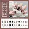 Uñas Postizas de Tamaño Completo Talla Única Parche de Uña Extraíble Cortas Simples Combinan con Todo Dulces Frescas Uñas Postizas Extraíbles