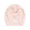 Sombreros Nuevos para Niños Transfronterizos 2026, Sombreros para Bebés con Lazo Grande de 12 Colores, Gorros de Punto Lindos para Niños y Niñas