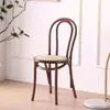 Mesa de Jantar de Madeira Maciça para Uso Doméstico, Adequada para Apartamentos Pequenos, em Estilo Mid-Century, Estilo Minimalista Moderno Italiano, Cor Nogueira, Estilo Retro Francês, Mesa de Jantar Redonda