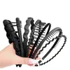 Diadema Negra Especial para Lavado Facial con Dientes y Calavera Alta, Clip para el Cabello Antideslizante que No se Cae, Accesorios para el Cabello