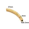 Pingente Rosqueado de Cotovelo 37mm Banhado a Ouro 18K de Aço Inoxidável DIY Moda Colar Pulseira Acessórios de Joias Lote Transfronteiriço