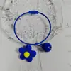 Bolsa para Caminar de Bebé DIY Campanilla Linda Venta al por Mayor y Menor Llavero de Flor de Goma Suave Anillo Creativo de Alambre Colorido