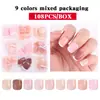 Arte de Uñas Popular Transfronterizo Uñas Portátiles 108 Piezas Parches de Arte de Uñas Terminados para Manos y Pies Set de Uñas Postizas Uñas Portátiles Mayoreo