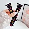 Ins lámina colorida estampado de cereza correa de silicona adecuada para Apple 10 S11 generación iWatch Ultra pulsera