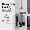 Soporte de Acero Inoxidable para Mopa y Escoba Montado en Pared, Sin Taladro Autoadhesivo Resistente Organizador para Baño Cocina