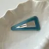 Pinza para el pelo de acetato elegante estilo coreano, clip lateral de triángulo hueco, pasador de gama alta, clip para flequillo, accesorio para el cabello