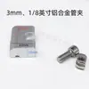 Abrazadera de tubo de aleación de aluminio para línea de gas de laboratorio, clip de fijación de tubo de acero inoxidable, ranura de fijación, riel guía, 1/4, 3/8, 6 mm