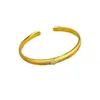 Joyería de Oro Arena Salpicada de Diamantes Anillo Pulido de Calabaza Pulsera Joyería de Mano Brillante Retro de Gama Alta para Mujer Venta al por Mayor