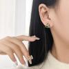Estilo coreano 2023 nuevo color contraste triángulo geométrico temperamento de alto sentido celebridad de internet mismo estilo aretes aretes al por mayor