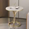 Mesa de nuevo estilo, lujo ligero y de alta gama, adecuada para sala de estar, balcón, mesita de noche o como mesa auxiliar junto al sofá, mesa de centro minimalista