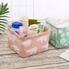 Caja de Almacenamiento de Cultura Le Cai Cesta Pequeña para Guardar Artículos Frescos Lona de Algodón y Lino Cesta de Almacenamiento Plegable para Escritorio