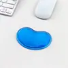 Mouse Pad de Pulso Quente Silicone Cristal Coração Criativo Transparente Apoio de Mão G14 Silicone Confortável Pad de Pulso para Escritório