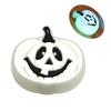 Venta caliente serie de Halloween luz LED parpadeante zapatos con agujeros hebilla de zapato de flor DIY desmontable zapatos de jardín hebilla decorativa en stock pelo