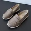 Novos Mocassins Planos para Mulheres Primavera e Outono Versáteis Slip-On Sapatos para Ir ao Trabalho Casuais Sapatos Femininos de Solado Macio Venda por Atacado