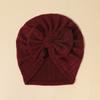 Comercio Exterior Sombrero Nuevo para Bebé Delgado Recién Nacido Sombrero Indio Gorro Protección para la Cabeza Bufanda para Niños Gorro de Color Sólido en stock