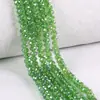 468 cuentas planas cuentas de rueda vidrio cristal diy accesorios de joyería material cuentas disco cuentas cuentas sueltas verde claro