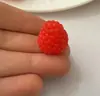 Modelos Simulados de Frambuesa, Mora, Fresa Silvestre y Frutos Pequeños para Tienda de Repostería, Decoración DIY para Pasteles, Accesorios
