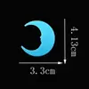 Pegatinas de Pared Luminosas de Estrella de 3 cm y Luna de 8 cm Pegatinas Fluorescentes Brillantes Tridimensionales para Decoración de Habitación Infantil Pegatinas Luminosas Transfronterizas para Refrigerador