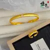 Estilo Mid-Century Popular de Xiaohongshu Nicho Gama Alta Flash Retro Punto Diamante Cepillado Calabaza Pulsera Anillo Juego Lote