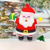 5363 # Chaveiro Criativo de Borracha Macia Desenho Animado de Natal Boneco de Neve Árvore de Natal Papai Noel Pingente Presente de Festa