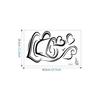 Pegatinas de pared transferibles con diseño de taza de café, para restaurante, cocina, hogar, decoración, A1089/A1096