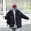 Abrigo acolchado de algodón de dos piezas falsas para hombre, abrigo de moda de invierno, marca, otoño e invierno, nuevo, cálido, algodón de plumón de mapache, abrigo acolchado de algodón