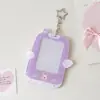 Colgante para Teléfono de Dibujos Animados Estilo Ins con Alas para Niñas 3 pulgadas Tarjeta Pequeña Hueca para Mostrar Tarjetas de Estrellas Portatarjetas Guka Portatarjetas Duro