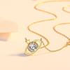 Nuevo Collar Planeta Río Estrella de Sueño para Mujer Estilo Coreano Lujo Ligero Diseño Personalizado Estrella Cadena Clavícula Comodín Joyería al por Mayor