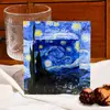 Pintura a Óleo Simples Ímã Adesivo de Geladeira ins Retro Famosas Pinturas Mundiais Alto Valor DIY Decoração de Casa Adesivo Magnético Estudante