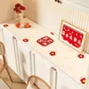 Protetor de Aparador de Ano Novo, Toalha de Mesa Estilo Chinês Novo, Tapete para Sapateira, Decoração de Atmosfera Festiva, Toalha de Mesa à Prova d'Água e de Óleo