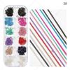 Dedo princesa unha joias japonesas Macaron cor cadeia nail art com diamante metal decorativo corrente DIY unhas joias