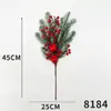 Flor de simulação Arranjo de flores de bagas de Natal Adereços para fotografia de desktop Acessórios de guirlanda Decorações de árvore de Natal Decoração flor de simulação