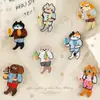 Importados de la Fábrica Original, Parches Bordados de Animales de Dibujos Animados Gato Bordados a Máquina, Accesorios de Ropa DIY, Parches Bordados para Bolsos