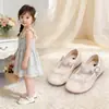 Zapatos para Niños, Sandalias para Niñas, Moda Nueva Primavera y Verano 2026, Zapatos de Princesa de Suela Blanda, Zapatos Tipo Mocasín, Zapatos de Piel para Niñas con Lazo