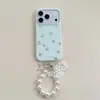 Funda Simple Estilo Coreano de Puntos y Estrellas Adecuada para iPhone 17 Pro Max, Apple 16 Pro y 15 Pro Funda Dura