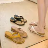 Chinelos Anaya~O mesmo estilo para caseiros, salto plataforma de 5cm, novo modelo de férias 2026, chinelos de dedo femininos