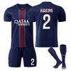 París Continental No. 7 Camiseta Mbappe 10 Duden Belle 30 Messi Traje de Uniforme de Fútbol Niños y Niños Dou 14