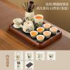 Conjunto de Chá Kung Fu Cerâmica Ru Retro Chinês Moda Nacional Novo Conjunto Bandeja de Chá Cerâmica Doméstico Negócios Presente Logo Personalizado