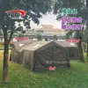 Tienda inflable trasera verde militar de 9 m² para 3-5 personas, impermeable, módulo de camping automático, fábrica de tiendas de campaña al por mayor