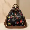 Mochila de Lona Colorida Tendência e Legal Venda Barata Transfronteiriça Mochila de Viagem Dupla Finalidade Feminina Antifurto Tecido Bolsa Escolar para Estudante Feminina