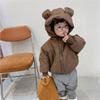 Casaco acolchoado de algodão infantil Coreia do Sul roupas infantis atacado 2023 Roupas de inverno meninos e meninas casaco acolchoado de algodão Urso de desenho animado coreano jaqueta acolchoada de algodão