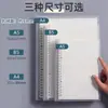 Cuaderno A5 de Hojas Sueltas, Cuaderno Rayado Desmontable, Bloc de Notas, Cuaderno de Espiral, Cuaderno en Blanco con Cuadrícula, Cuaderno Ultragrueso Que No Irrita la Mano