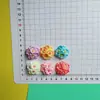 Bud de Flor Colorido Accesorios de Resina DIY Pasadores para el Cabello Gomas para el Cabello Pinzas de Garra Bolsas para Zapatos Decoración de Funda de Teléfono Parches Materiales para Accesorios