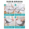 Cesta de Secado Grande con Borde Sellado, Secador Plano Plegable de Malla de Doble Capa, Bolsa Grande de Malla para Suéteres y Ropa Interior para Uso Doméstico, Fabricante