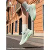 Tênis de Corrida Jordan Mesh Feminino Verde Menta Sola Grossa Aumenta Altura Verão 2026 Leve Tênis Esportivo Casual Feminino